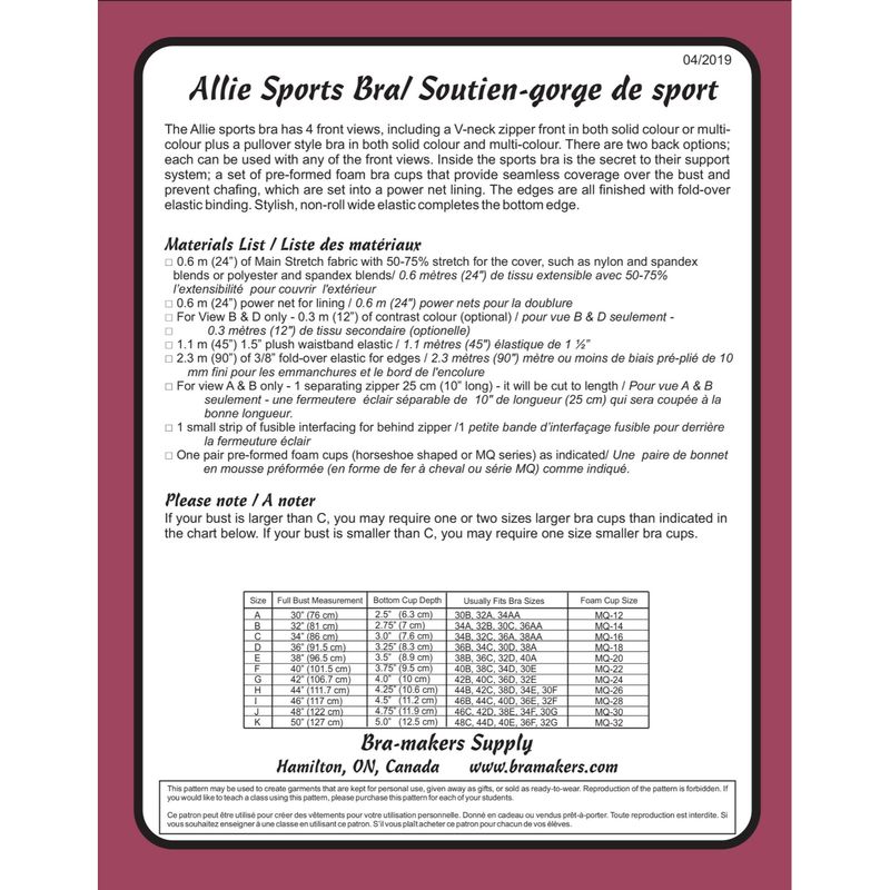 Allie sport beha