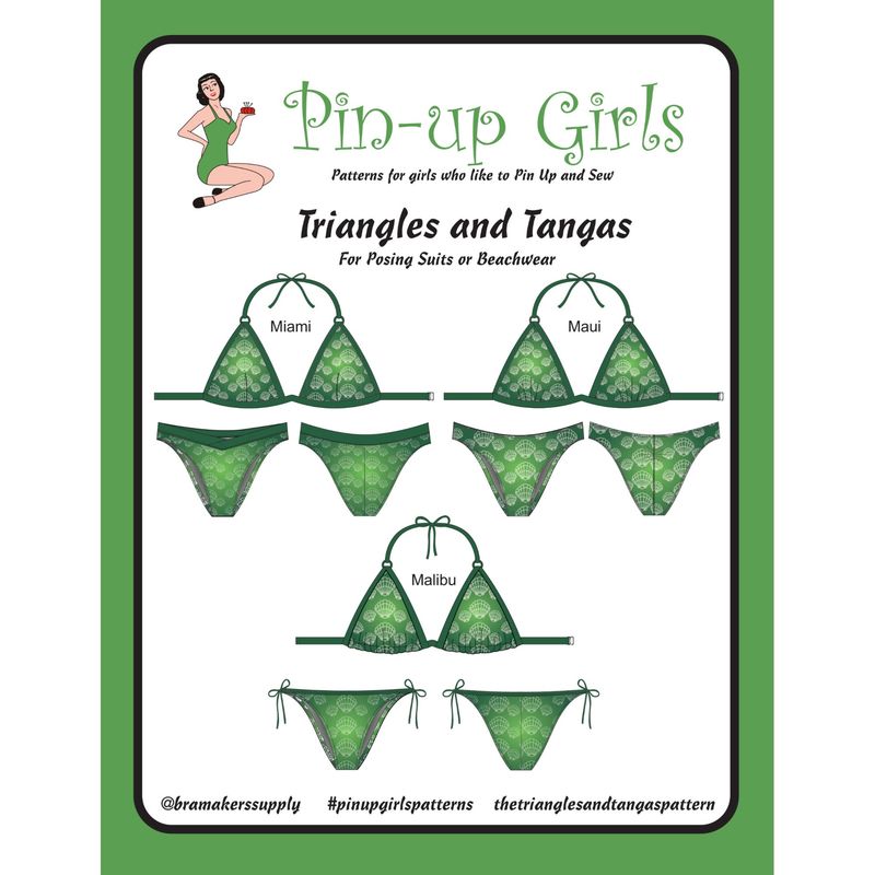 Triangles en  tangas bikinipatroon
