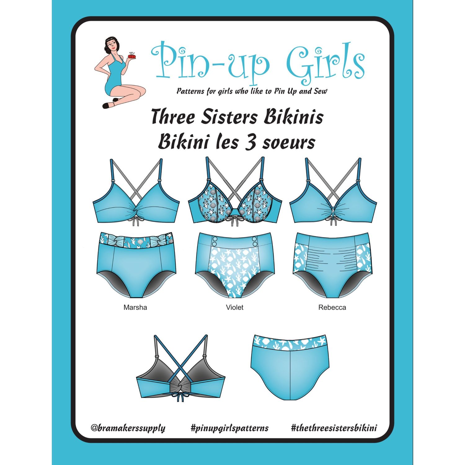 Tree sisters bikini patroon