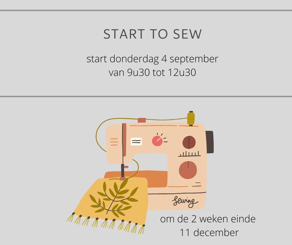 Start-to-sew: naaien voor beginners – vanaf 4 september