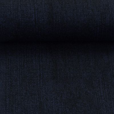 French terry denim blue