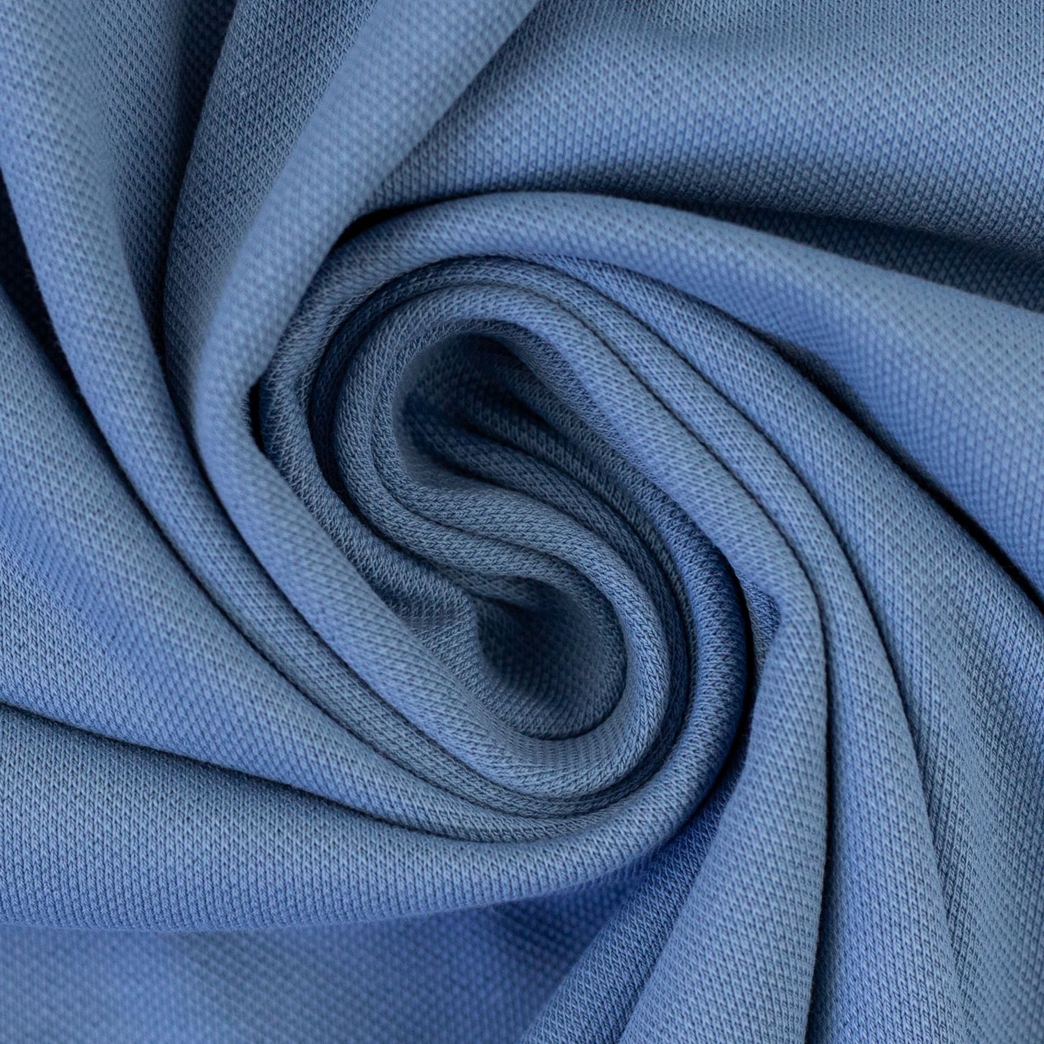 Piquee tricot  jeans blauw