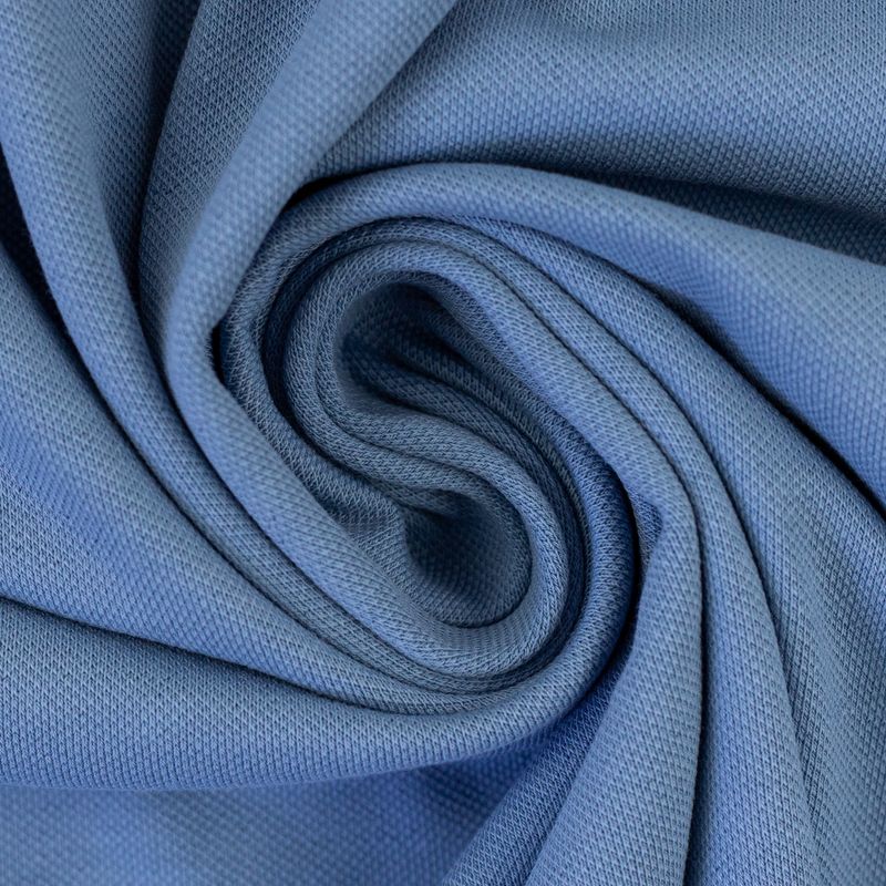Piquee tricot  jeans blauw