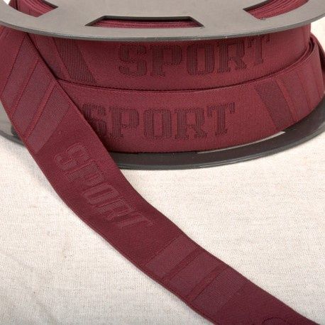 Elastiek sport, Color: bordeaux