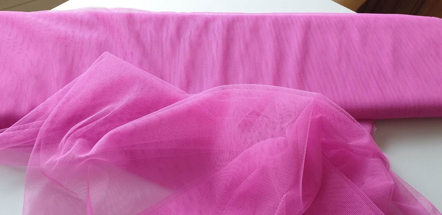 Zachte tulle Europese kwaliteit, Color: fuschia