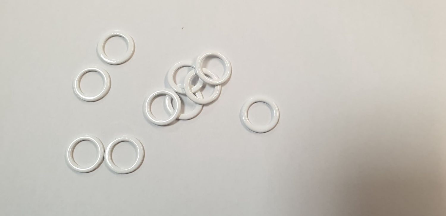 Ringen beha, Color: wit, Size: 12 mm