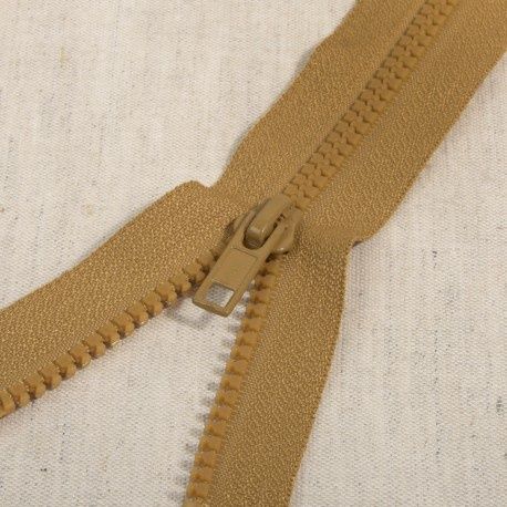 Bloktand rits|deelbaar| cognac|kleur 508