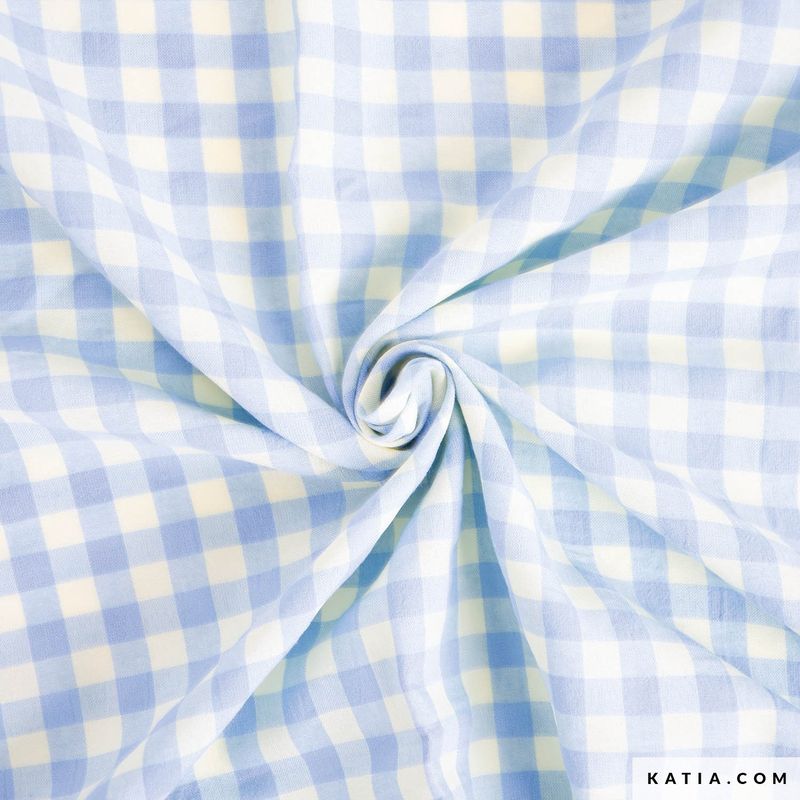 Vichy Gingham blue yellow