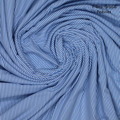 Lee/ Mimi Popeline stripes blue