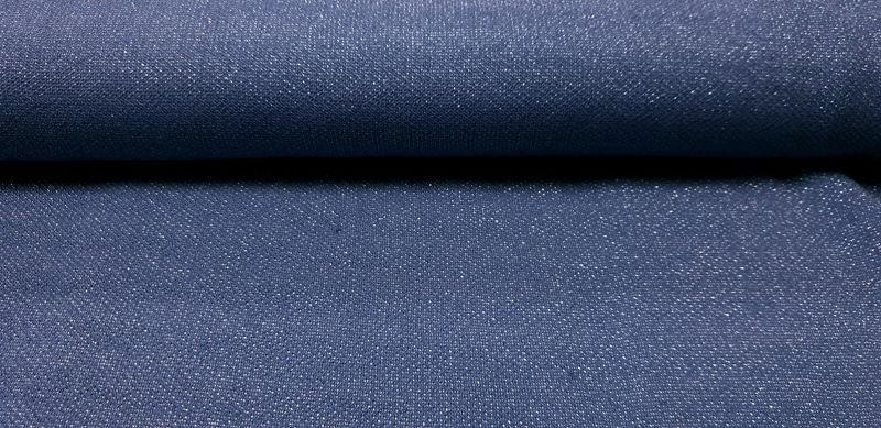 Sweater glitter blauw