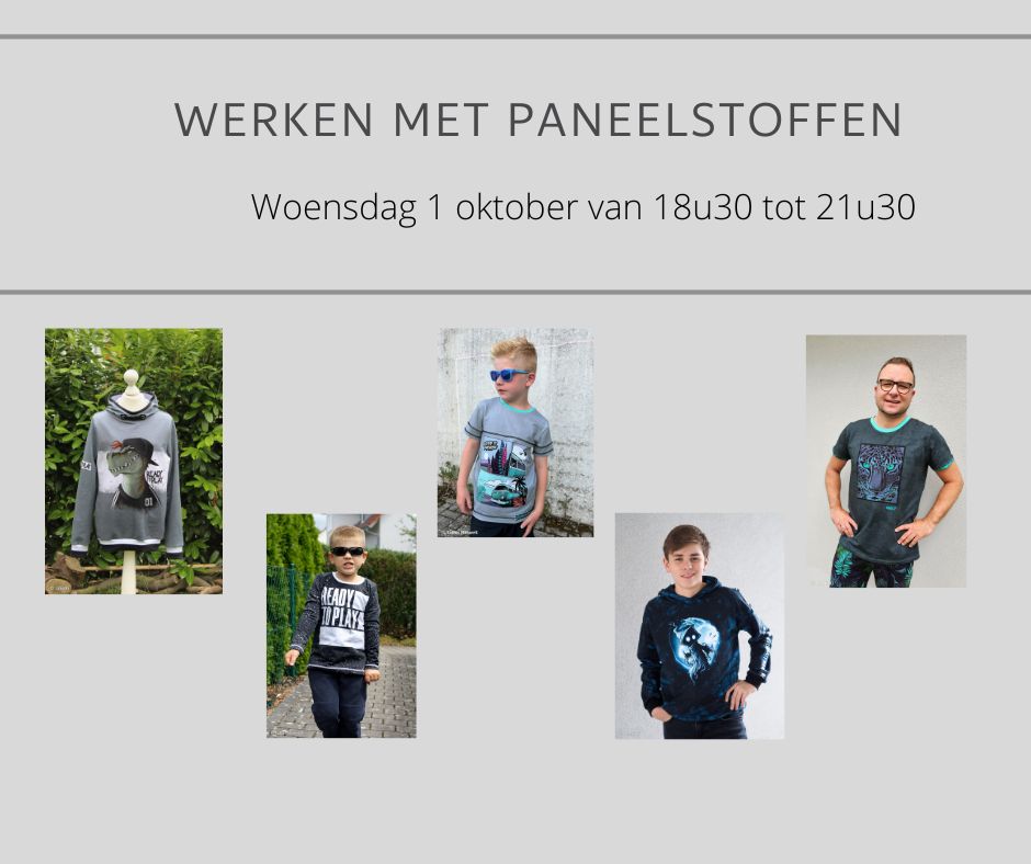 Workshop: Werken met paneelstoffen, sweater of t-shirt