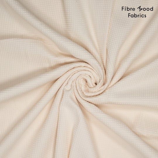 Wafelkatoen licht beige/ Elif, Carmel