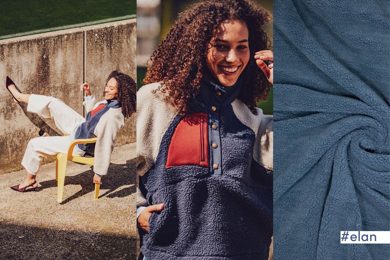 Sheepskin jeans blauw/Elan