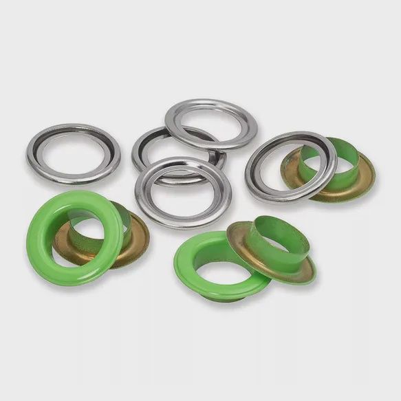 Gekleurde nestelringen 11 mm, kleur: groen
