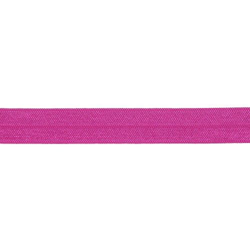 Elastische biais| omvouwelastiek 15 mm|fel fuschia