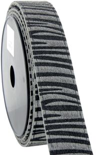 Tassenband/riem 38 mm zebra zilver/zwart