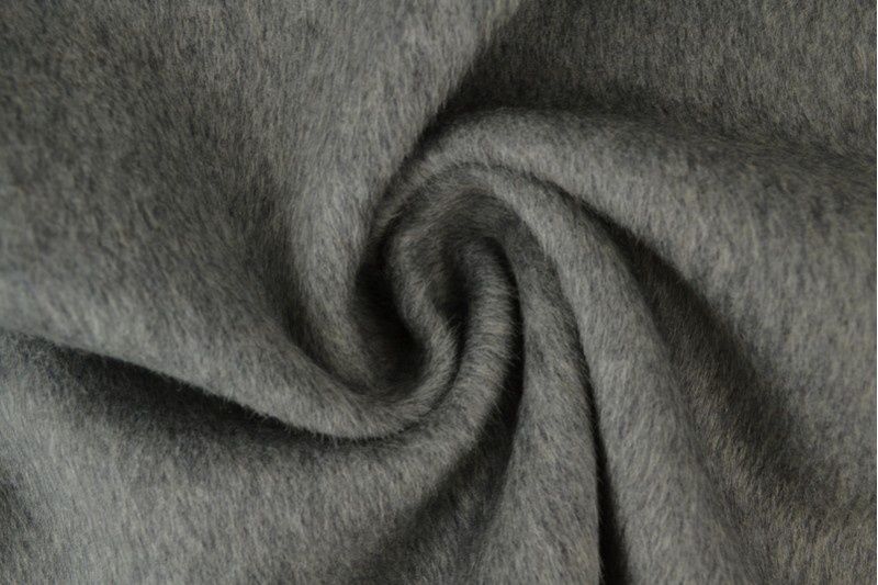 Mantelstof wool cloak donker grijs