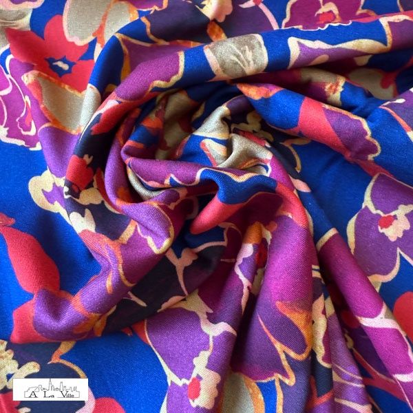 Red flower viscose