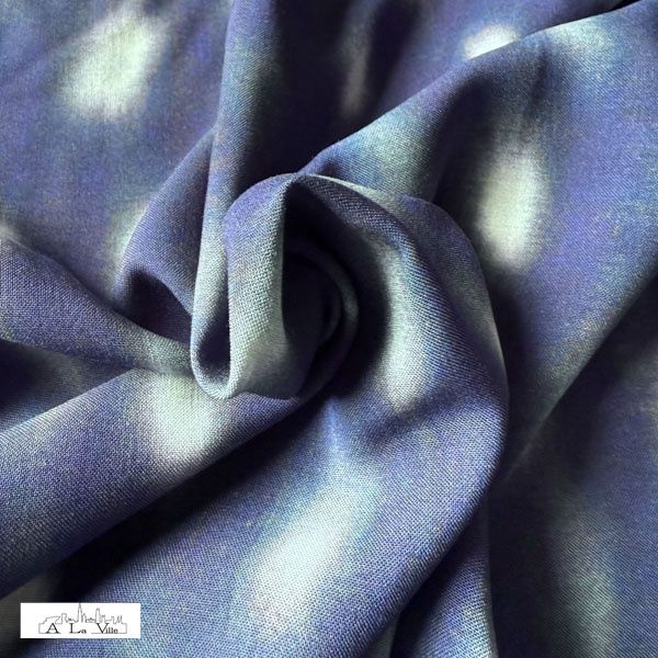 Blauwe geblurde viscose