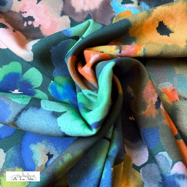 Viscose met bloemen