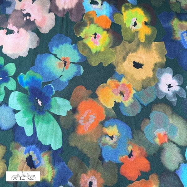 Viscose met bloemen