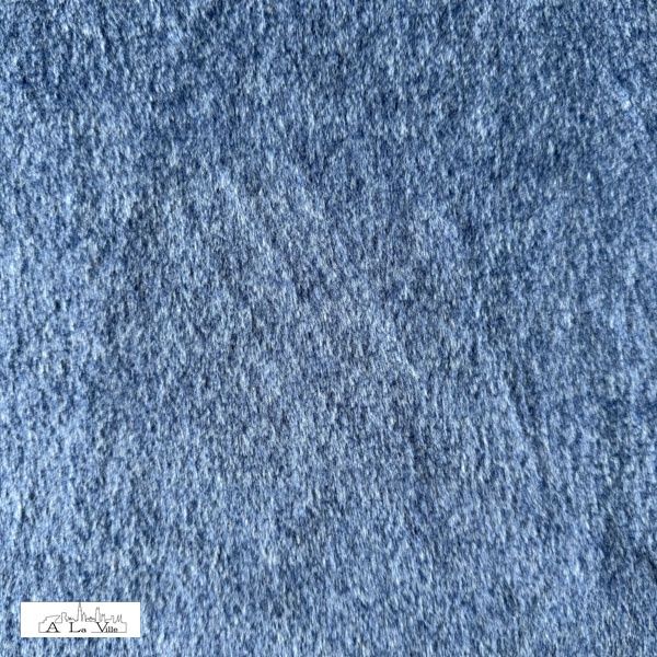 Furs bont jeansblauw