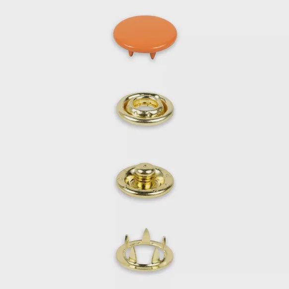 Gekleurde jersey drukknoop 12 mm