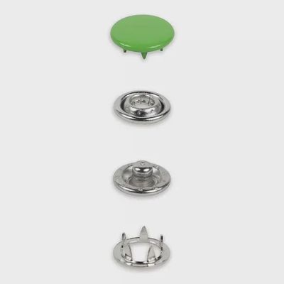 Gekleurde jersey drukknoop 12 mm