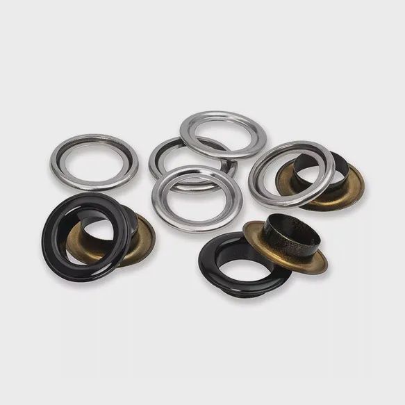 Gekleurde nestelringen 8 mm, kleur: zwart