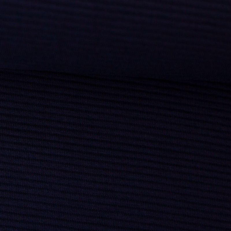 Ottoman jersey zwart