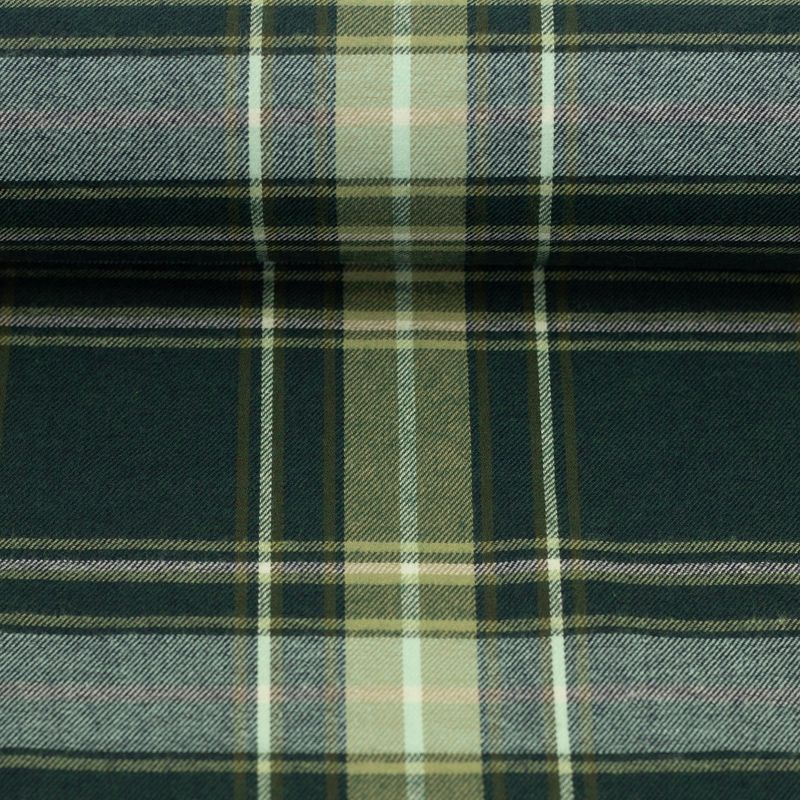 Flanel katoen groen