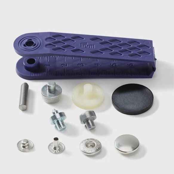 Anorak drukknoop 15 mm, Color: zilver