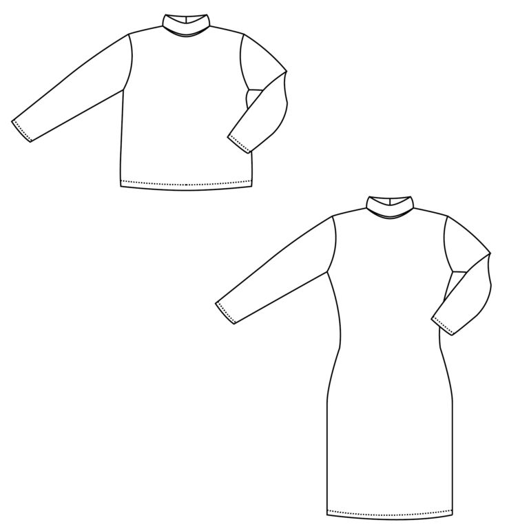 Zen  pullover/jurk dames/kids