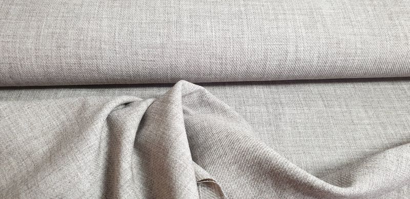 Kelly effen stof melange beige