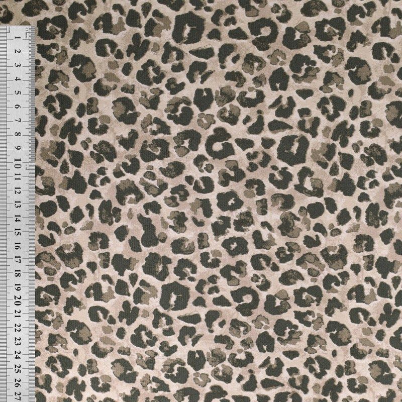 Leopard satijnstof