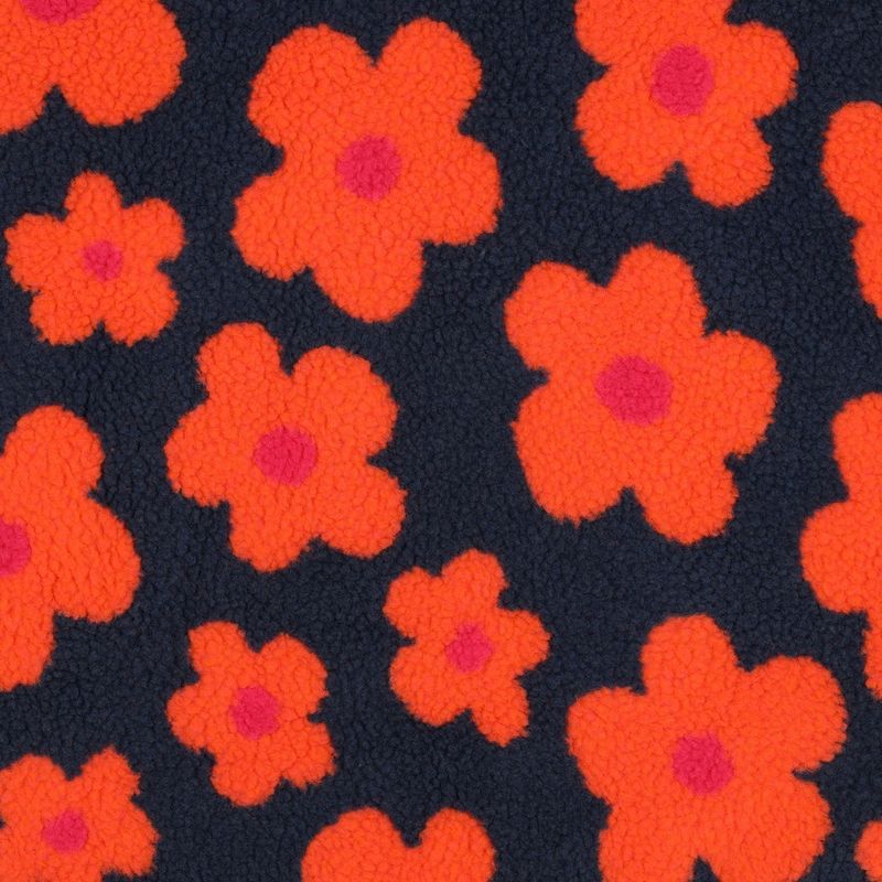 Teddy|jacquard flowers|navy coral