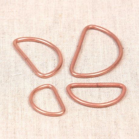 D ring metaal 30 mm, Color: rose