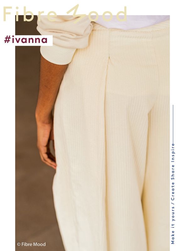 Fibre Mood|Ivanna|ribfluweel gebroken wit