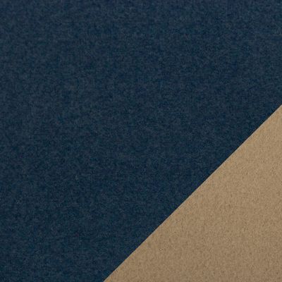 Suéde imitatie|Wooly|donker blauw
