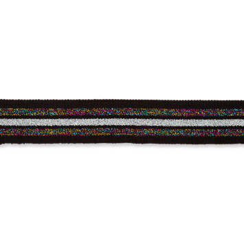 Elastiek glitter streep