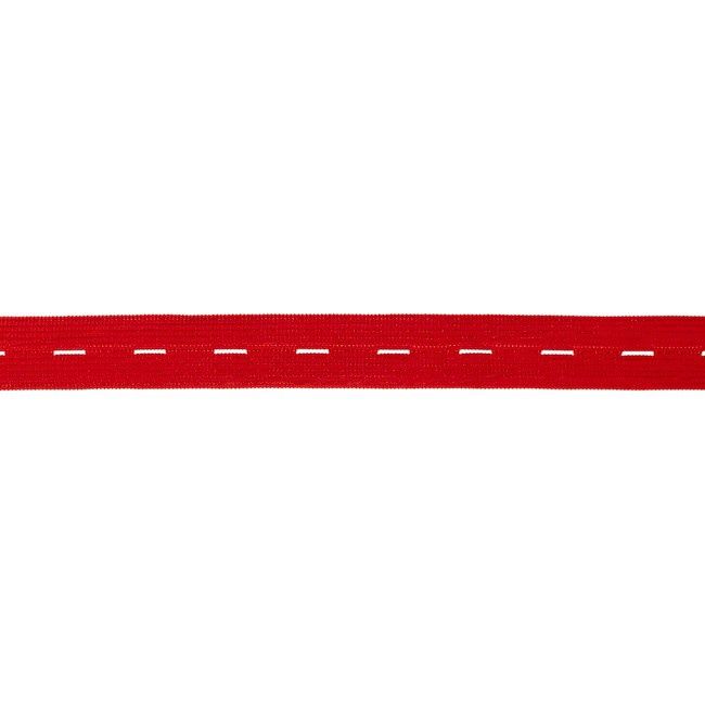 Knoopsgat elastiek  rood 20 mm