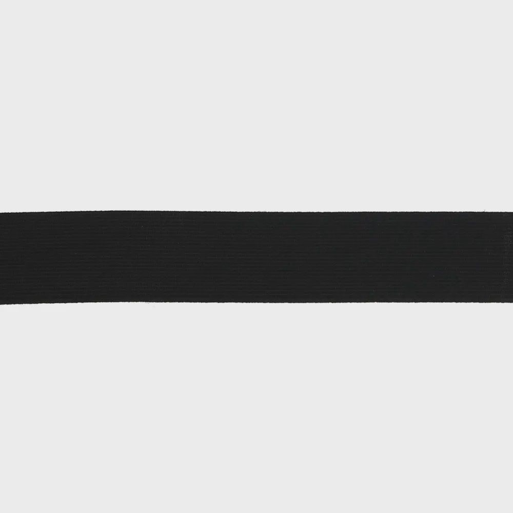 Soepel elastiek 30 mm, kleur: zwart