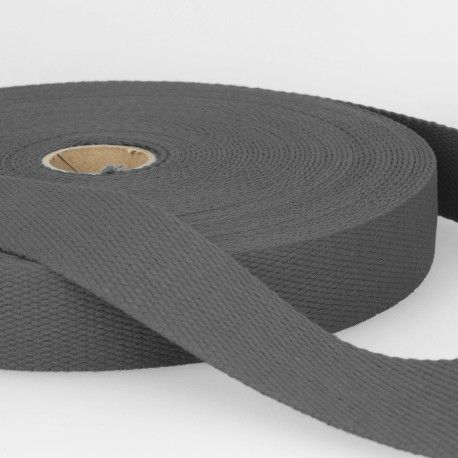 Tassenband 30 mm donker grijs