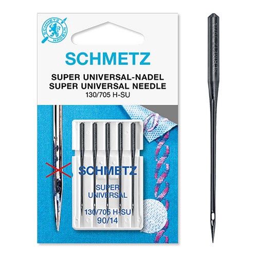 Super universele naald  90/14 black, maat: 90/14