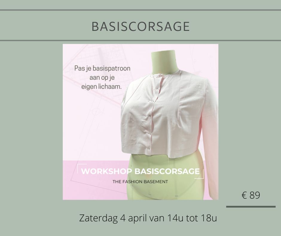 Workshop basiscorsage|The Fashion Basement: Zaterdag 4 april van 14u tot 18u