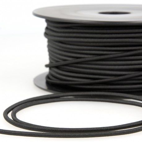 Ronde elastiek 3mm zwart