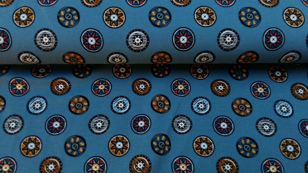 Tricot met grafische cirkels