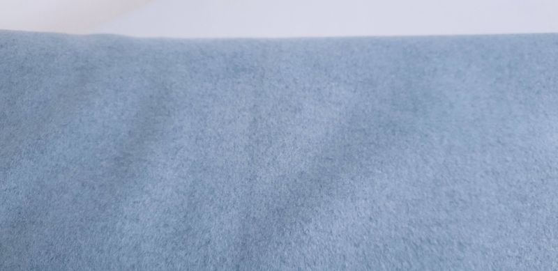 Mantelstof breisel blauw