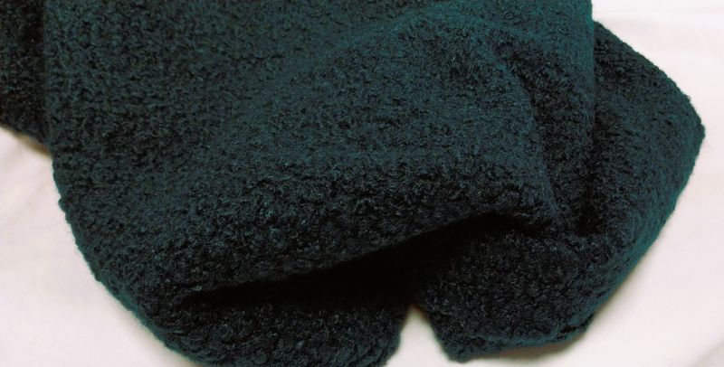 Boucle petrol groen