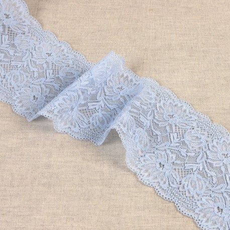 Kant bloem 100 mm, Color: licht blauw